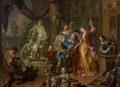 Ateliér sochařů od Johann Georg Platzer